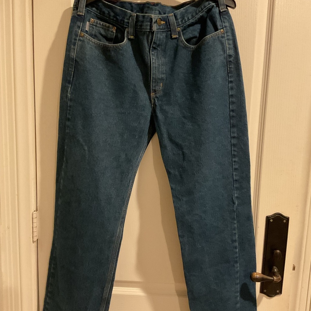 Carhartt Men's Straight Denim Pants, Size W29 unclear blue type Vintage Second Hand main image 1